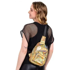 Boland Party Partners B.V. Crossbody Taske Holografisk Guld - Tøj|Tilbehør