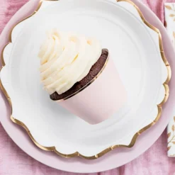 PartyDeco sp. z o.o. Cupcake Beholder Lyserød/Guld - Bagning
