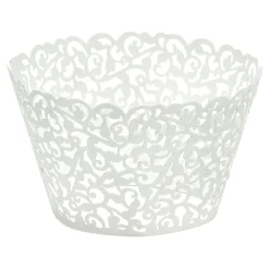 Online PartyDeco sp. z o.o. Cupcake Wrappers Hvid Lace