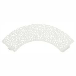 Online PartyDeco sp. z o.o. Cupcake Wrappers Hvid Lace