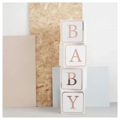New CG Global Products Ltd Dekorationsklodser Baby Roséguld