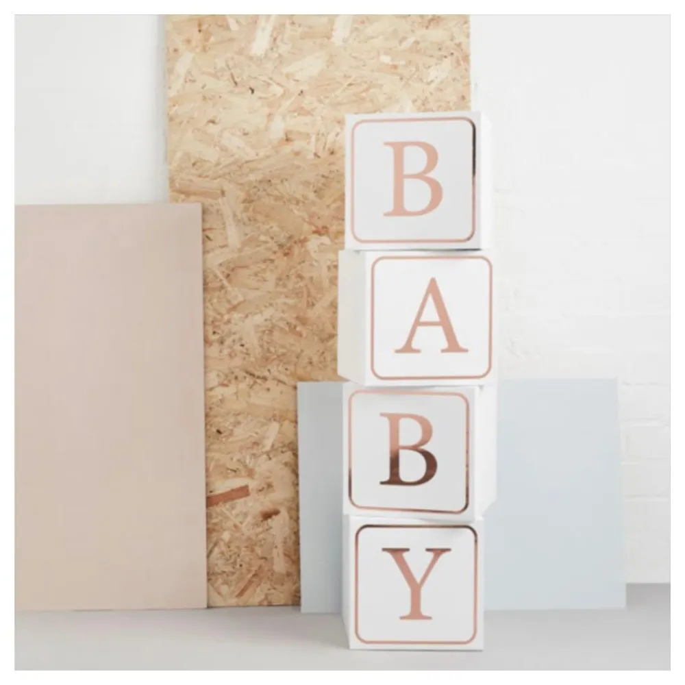 New CG Global Products Ltd Dekorationsklodser Baby Roséguld