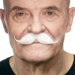 Discount Butterick's AB Detektiv Moustache Hvid