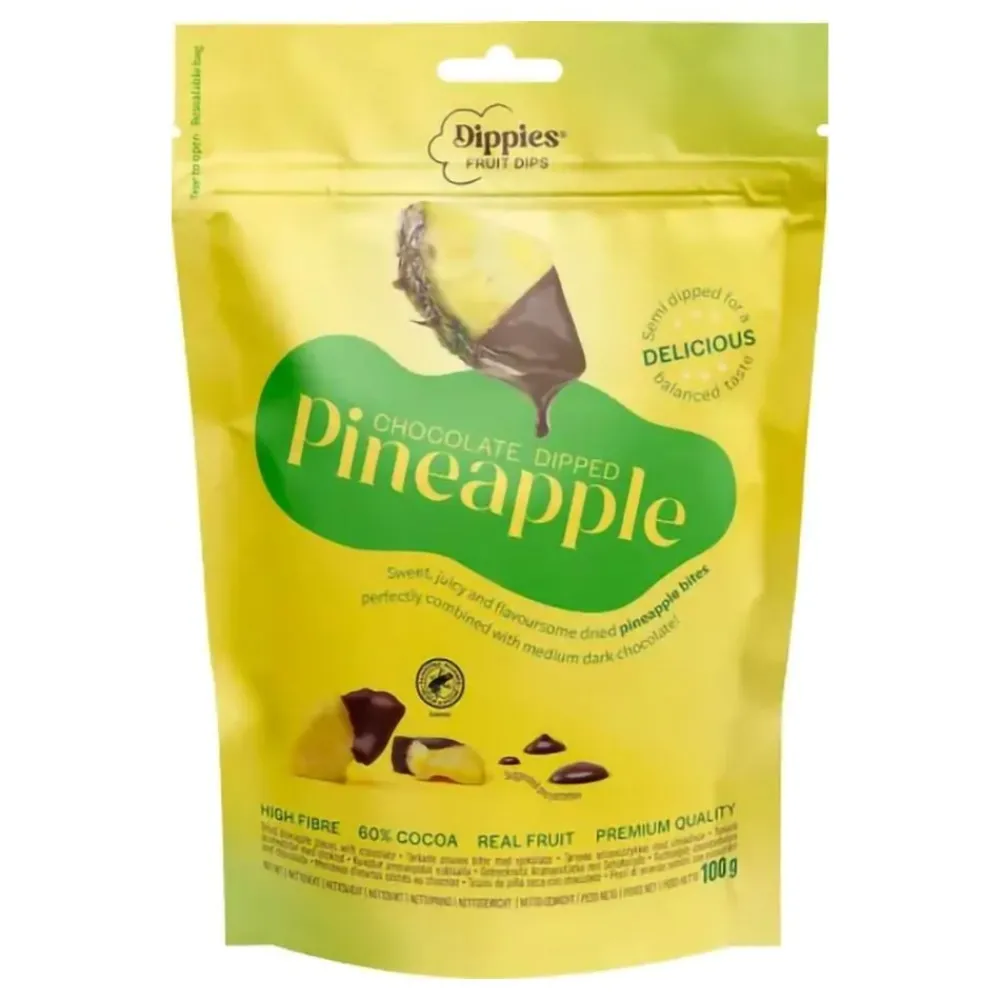 USA Godis AB Dippies Fruit Dips Ananas Tørret Frugt - Slik|Kolonial
