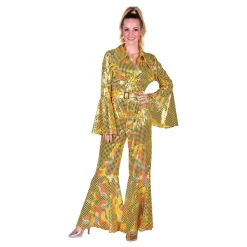 Online Thetru B.V. Disco Jumpsuit Gul/Farveskinnende Kostume