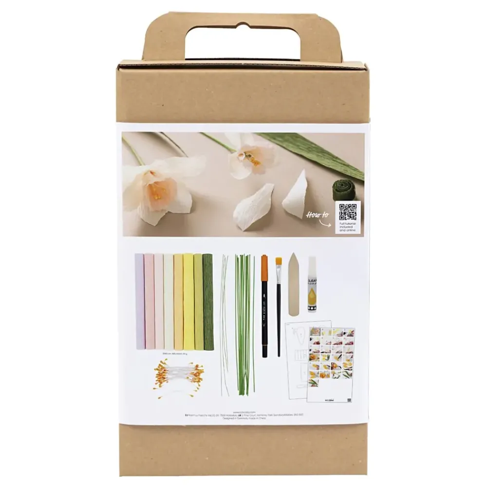Creativ Company AB DIY Kit Crepepapir Blomster - Hobby & Fritid