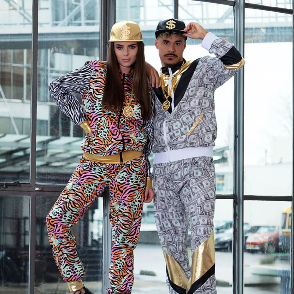 Boland Party Partners B.V. Dollar Dude Tracksuit Kostume - Udklædningskostumer|Kostumetema