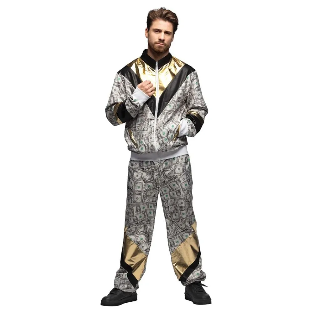 Boland Party Partners B.V. Dollar Dude Tracksuit Kostume - Udklædningskostumer|Kostumetema