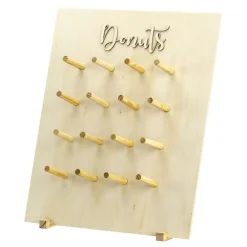 PartyDeco sp. z o.o. Donutstativ Træ Natur - Servering