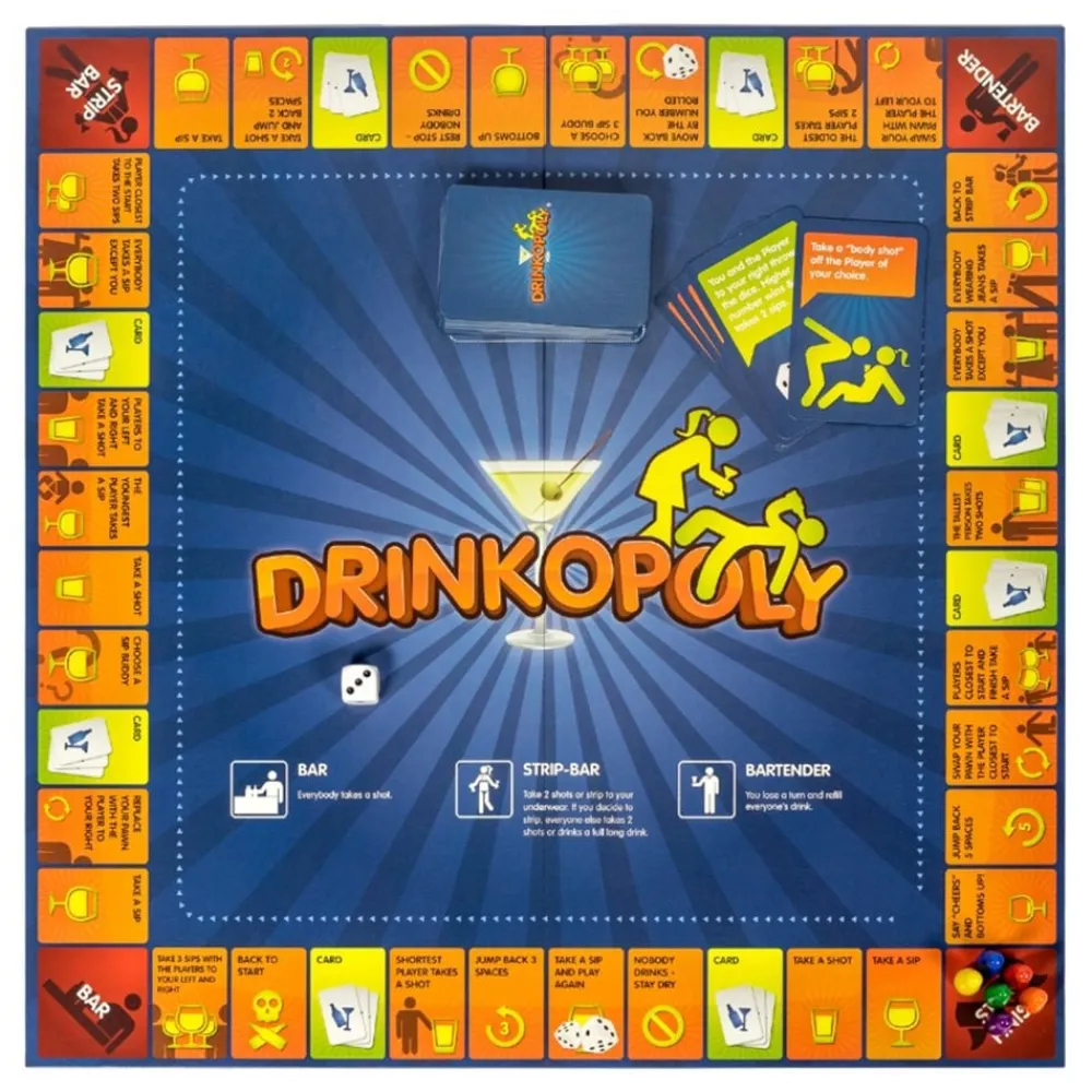 Hisab/Joker Company AB Drinkopoly Brætspil - Spil & Leg
