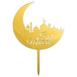 Partyking AB Eid Mubarak Cake Topper i Akrylplast - Oppyntning|Bagning