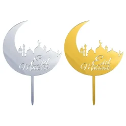 Partyking AB Eid Mubarak Cake Topper i Akrylplast - Oppyntning|Bagning