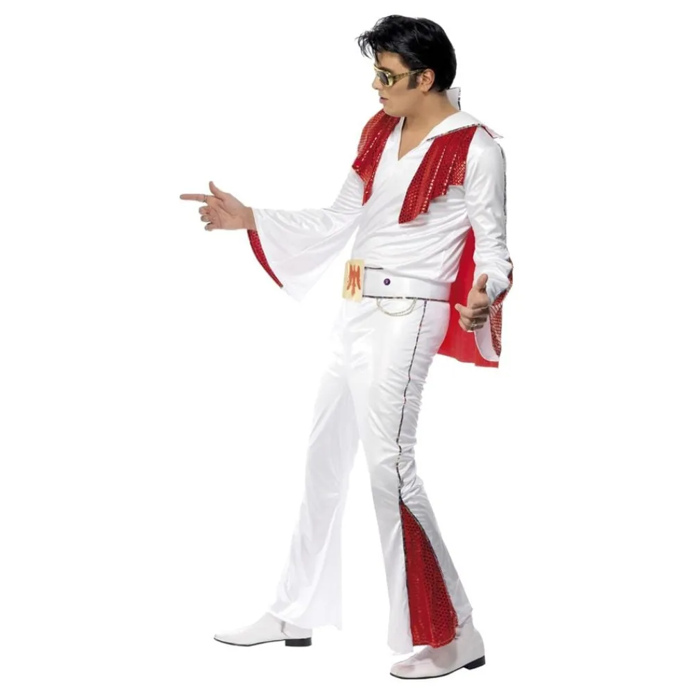 Outlet Rubies Netherland B.V. Elvis Hvid/Rød Kostume
