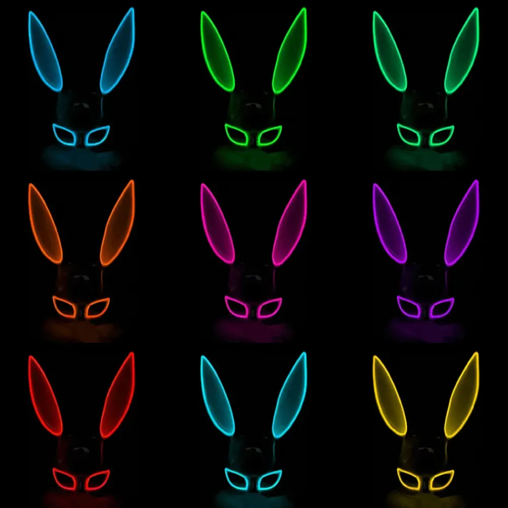 Outlet Partyking AB EL Wire Kanin LED Maske