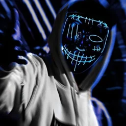 Partyking AB El Wire Purge 2 LED Maske - Merchandise|Masker