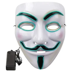 Outlet Partyking AB EL Wire V For Vendetta LED Maske