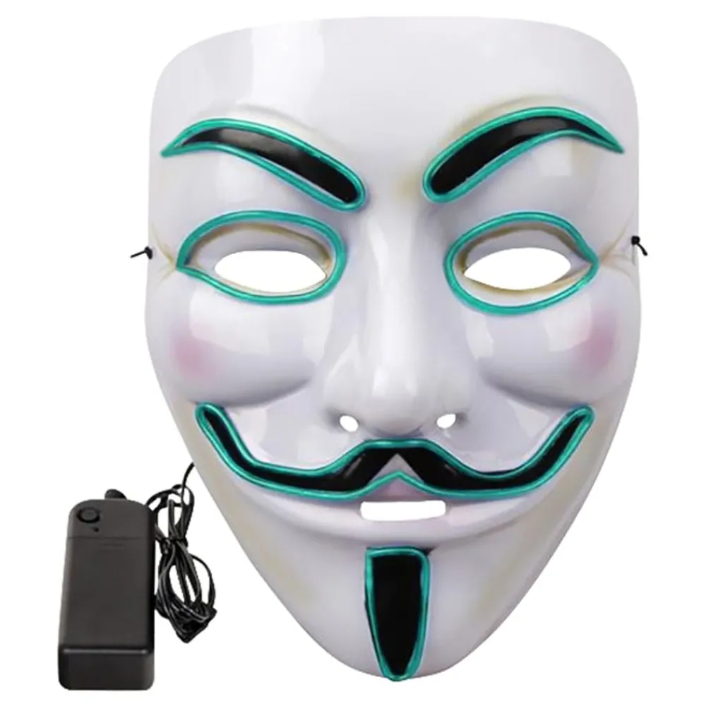 Outlet Partyking AB EL Wire V For Vendetta LED Maske