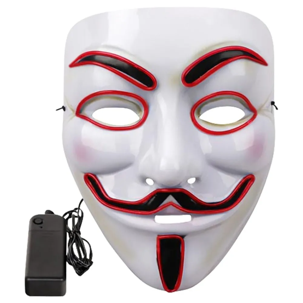 Outlet Partyking AB EL Wire V For Vendetta LED Maske
