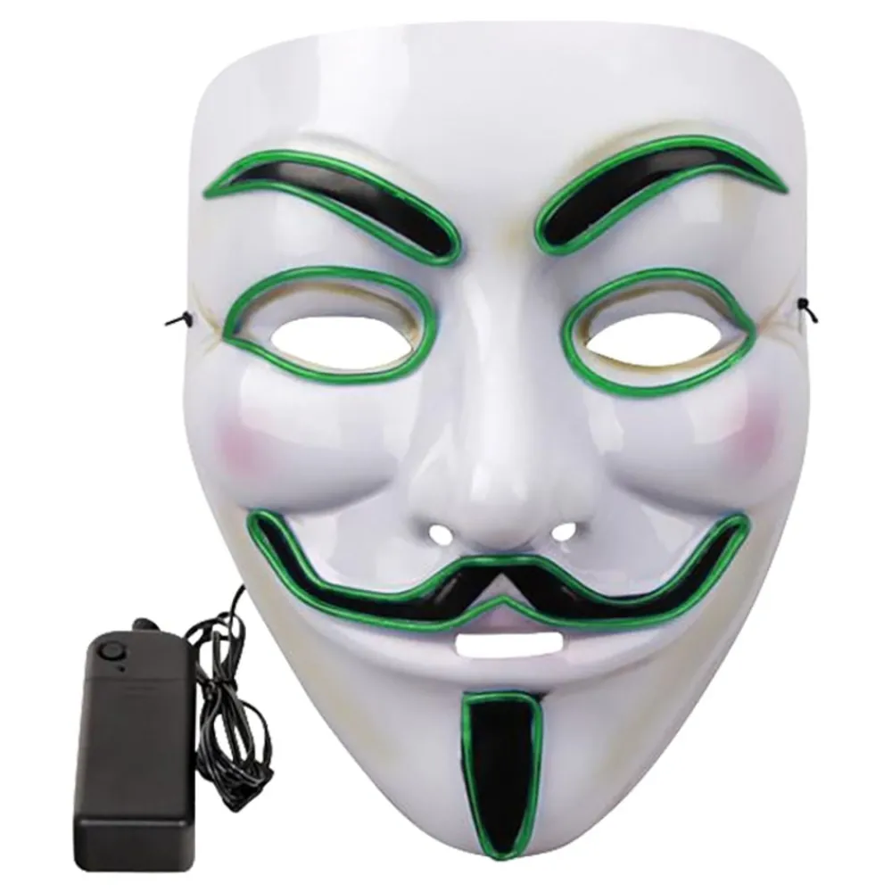 Outlet Partyking AB EL Wire V For Vendetta LED Maske