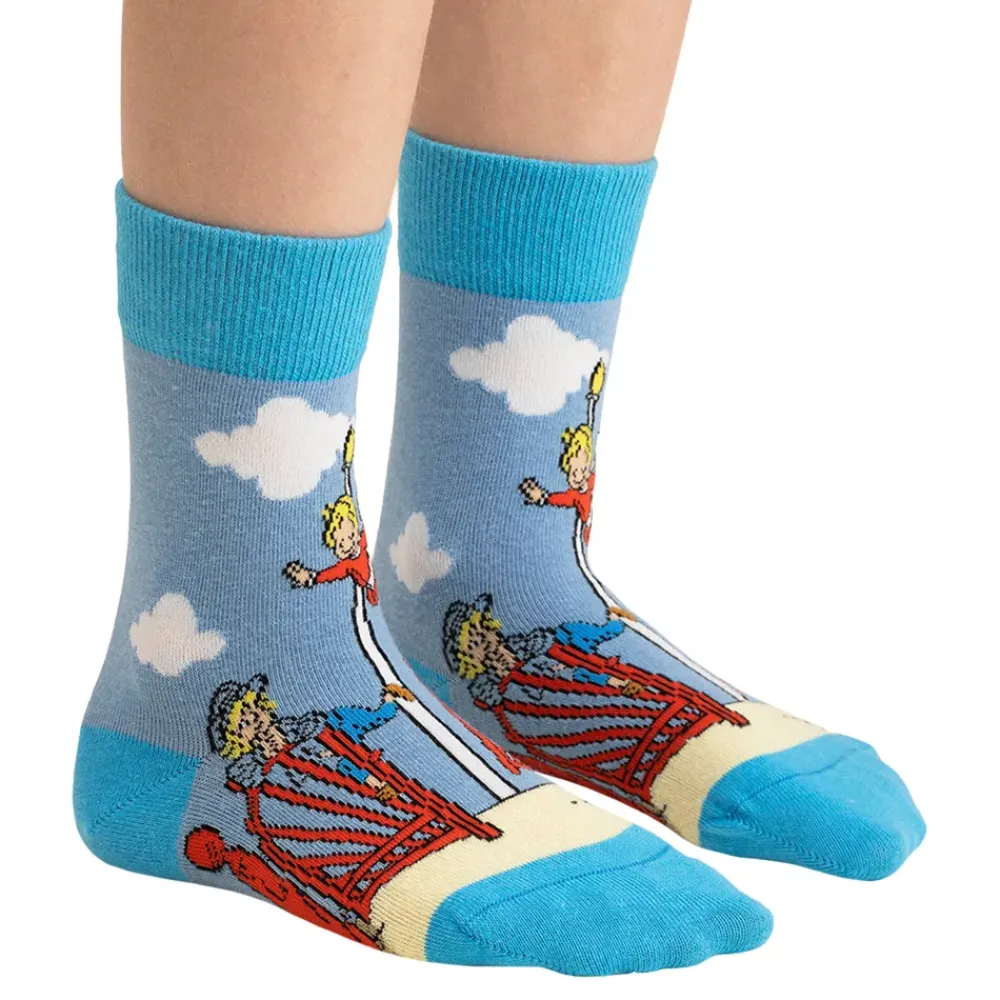 New Svensk Husman Socks AB Emil i Lönneberga™ Snickerboa Strømper til Børn Gaveæske
