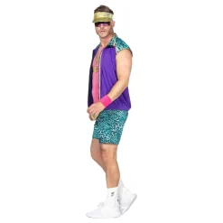 Wilbers Karnaval B.V. 80'er Aerobics Herre Kostume - Tøj|Udklædningskostumer