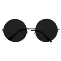 Partyking AB 70'er Briller Sorte - Tilbehør|Accessories