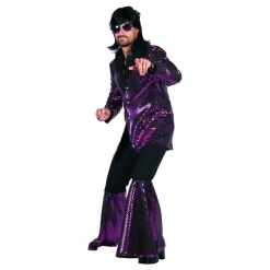 New Thetru B.V. 70'er Disco Kostume Lilla Kostume Deluxe