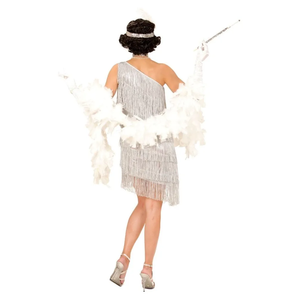 Hot Widmann S.r.l. 20'er Flapper Kjole Sølv Kostume