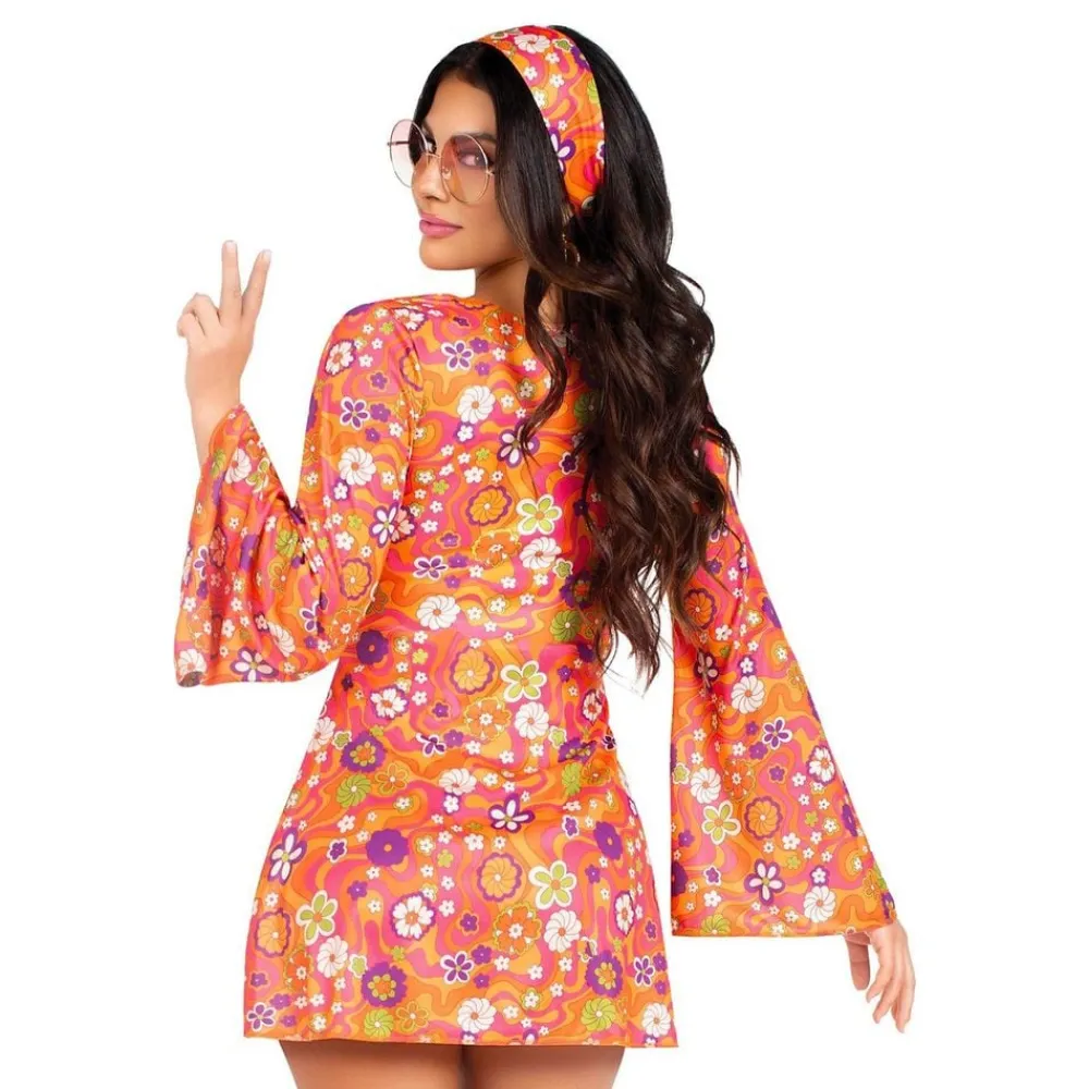 Leg Avenue Europe 60'er Hippie Deluxe Kostume - Udklædningskostumer|Kostumetema