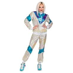Widmann S.r.l. 80'er Holographic Tracksuit Kostume - Udklædningskostumer|Kostumetema