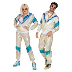 Widmann S.r.l. 80'er Holographic Tracksuit Kostume - Udklædningskostumer|Kostumetema