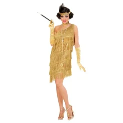 Outlet Widmann S.r.l. 20'erne Flapper Kjole Guld Kostume