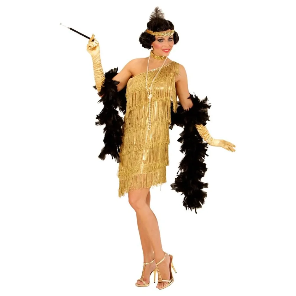Outlet Widmann S.r.l. 20'erne Flapper Kjole Guld Kostume