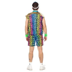 Clearance Wilbers Karnaval B.V. 80'er Neon Leopard Herre Kostume