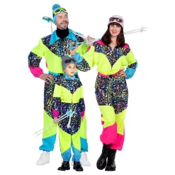 Wilbers Karnaval B.V. 80'er Neon Skidragt Dame Kostume - Udklædningskostumer|Kostumetema