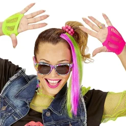 Widmann S.r.l. 80'er Neon Tilbehørskit - Tøj|Accessories