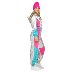 Wilbers Karnaval B.V. 80'er Skioverall Sølv Kostume - Udklædningskostumer|Kostumetema