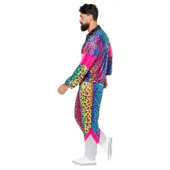 Clearance Reithmüller Europe GmbH 80'er Træningsdragt Neon Leopard Kostume
