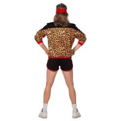 Wilbers Karnaval B.V. 80'er Træningssæt Leopard Herrekostume - Udklædningskostumer|Kostumetema