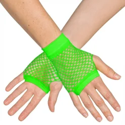 Best Boland Party Partners B.V. 80’er UV Fingerløse Nethandsker Korte Neongrønne