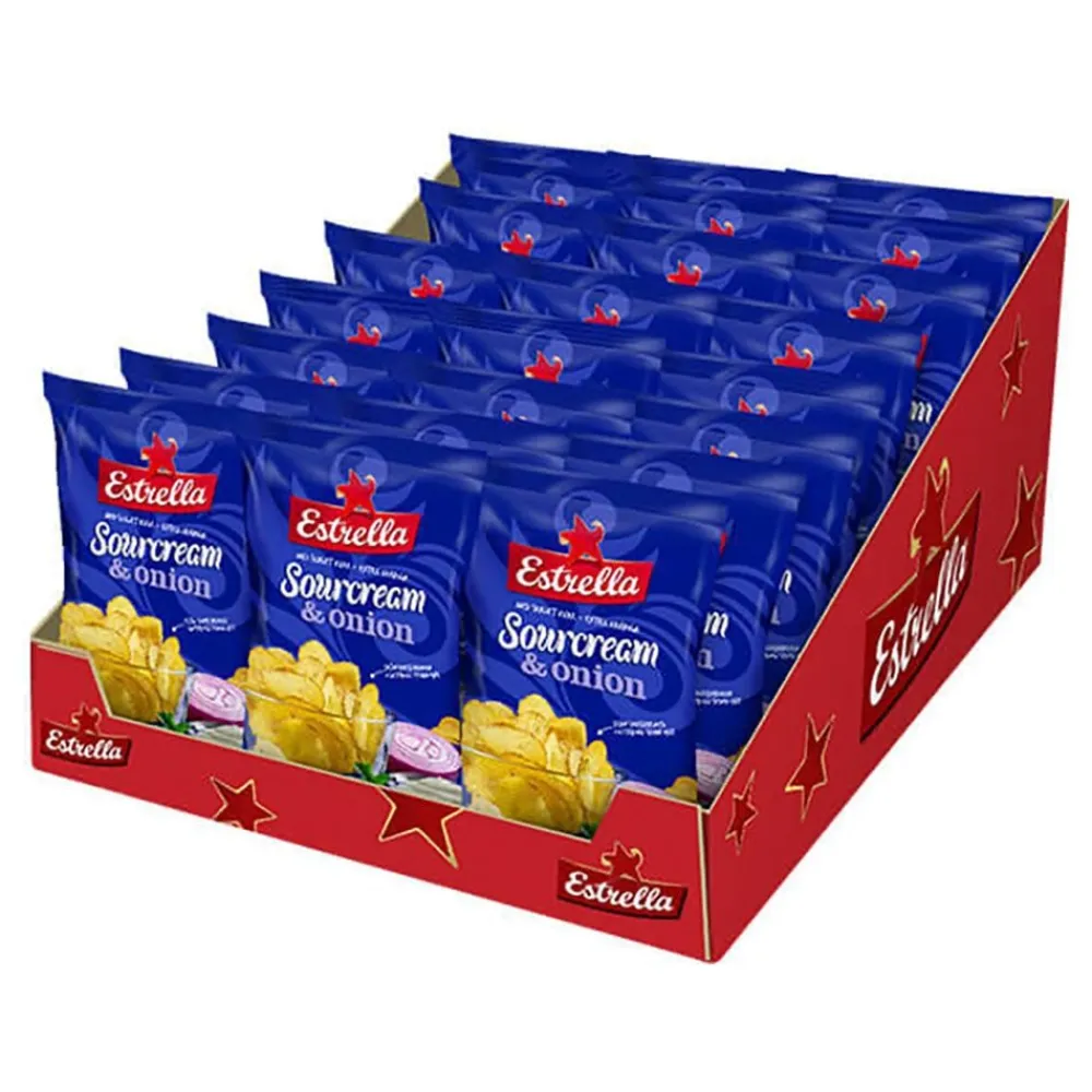 ERT Godis AB Estrella Sourcream & Onion Storpak - Snacks