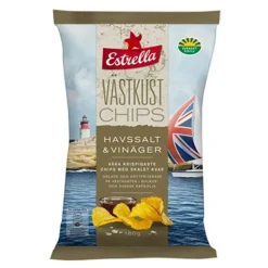 Best ERT Godis AB Estrella Västkustchips Havsalt Vineddike