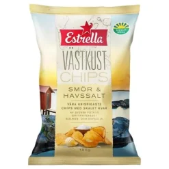 Best ERT Godis AB Estrella Västkustchips Smør & Havsalt