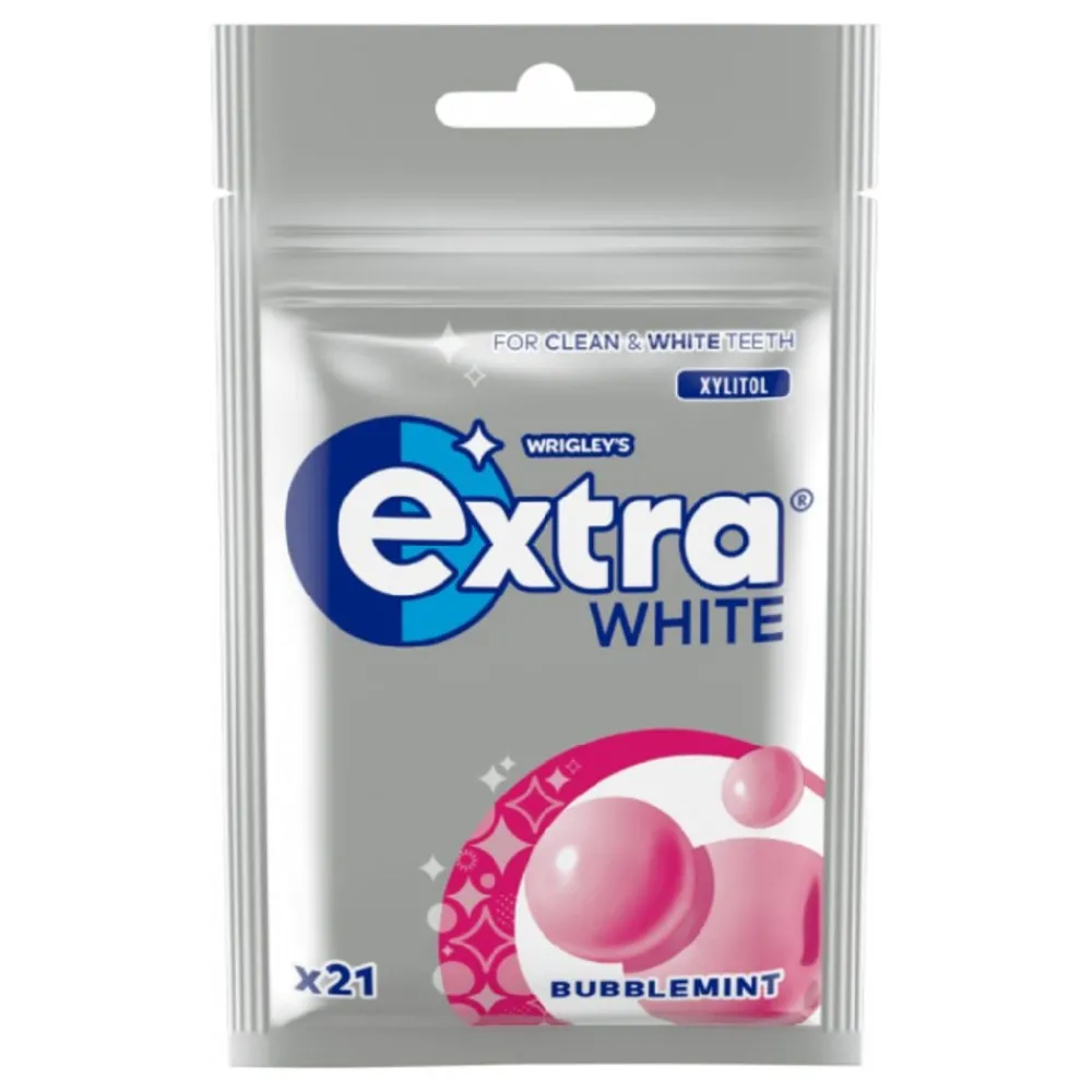 ERT Godis AB Extra White Bubblemint Tyggegummi - Slik