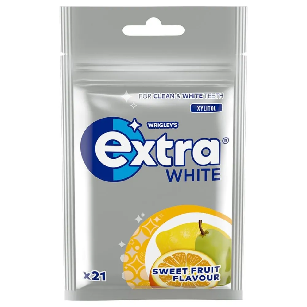 ERT Godis AB Extra White Sweet Fruit Tyggegummi - Slik