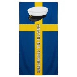 Dynäs Import AB Facadeflag Grattis til Studenten! - Flag