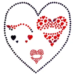 Leg Avenue Europe Face Jewels Queen of Hearts Deluxe - Tilbehør|Accessories
