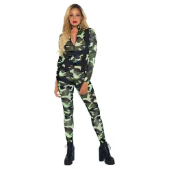 Leg Avenue Europe Faldskærmssoldat Catsuit Deluxe Kostume - Tøj|Udklædningskostumer