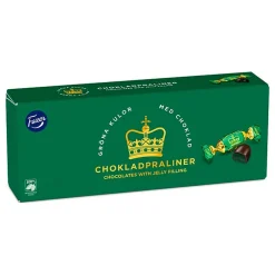 Hot ERT Godis AB Fazer Grønne Kugler Chokoladepraliner Æske