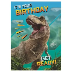 Hisab/Joker Company AB Fødselsdagskort Jurassic World - Hilsningskort
